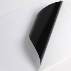 V310WG1 - Weiß Glänzend kleber ablösbar schwarz
