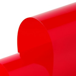 HEXFLARE02 - Transp PVC rot Scheinwerfer