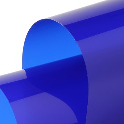 HEXFLARE03 - Transp PVC blau Scheinwerfer